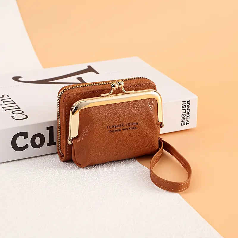 Women's Elegant Card Holder Wallet with Detachable Coin Purse