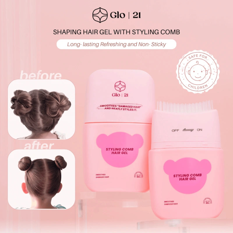 GLO21 Shaping Hair Gel with Styling Comb