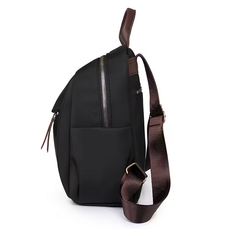 Vintage-Inspired Waterproof Oxford Backpack