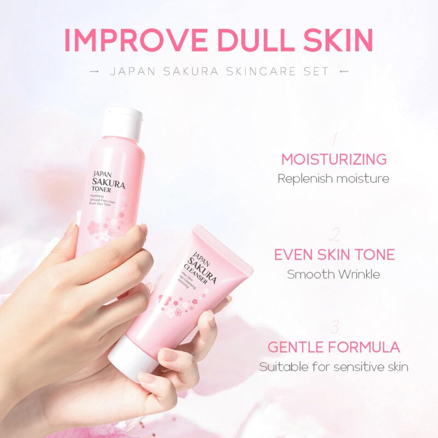 JAPAN SAKURA 5 IN 1 SKIN CARE SET