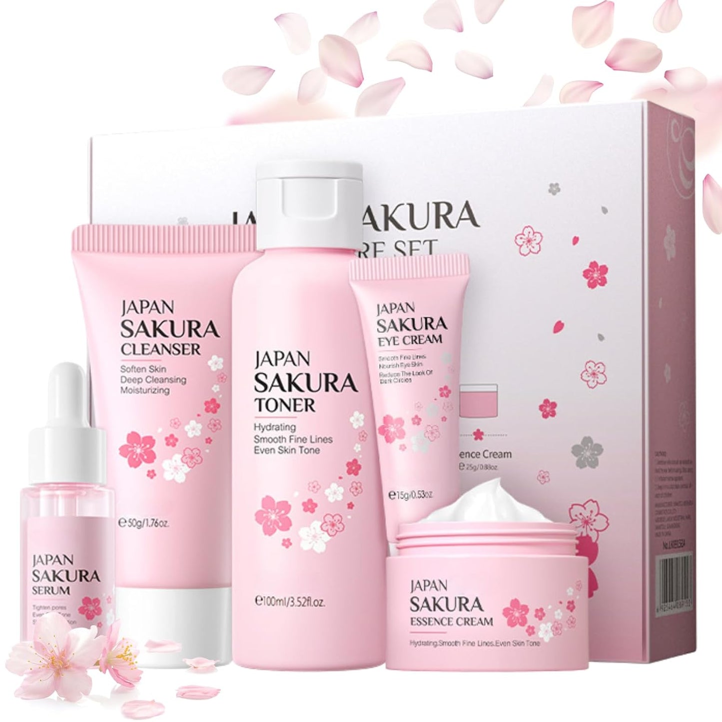 JAPAN SAKURA 5 IN 1 SKIN CARE SET