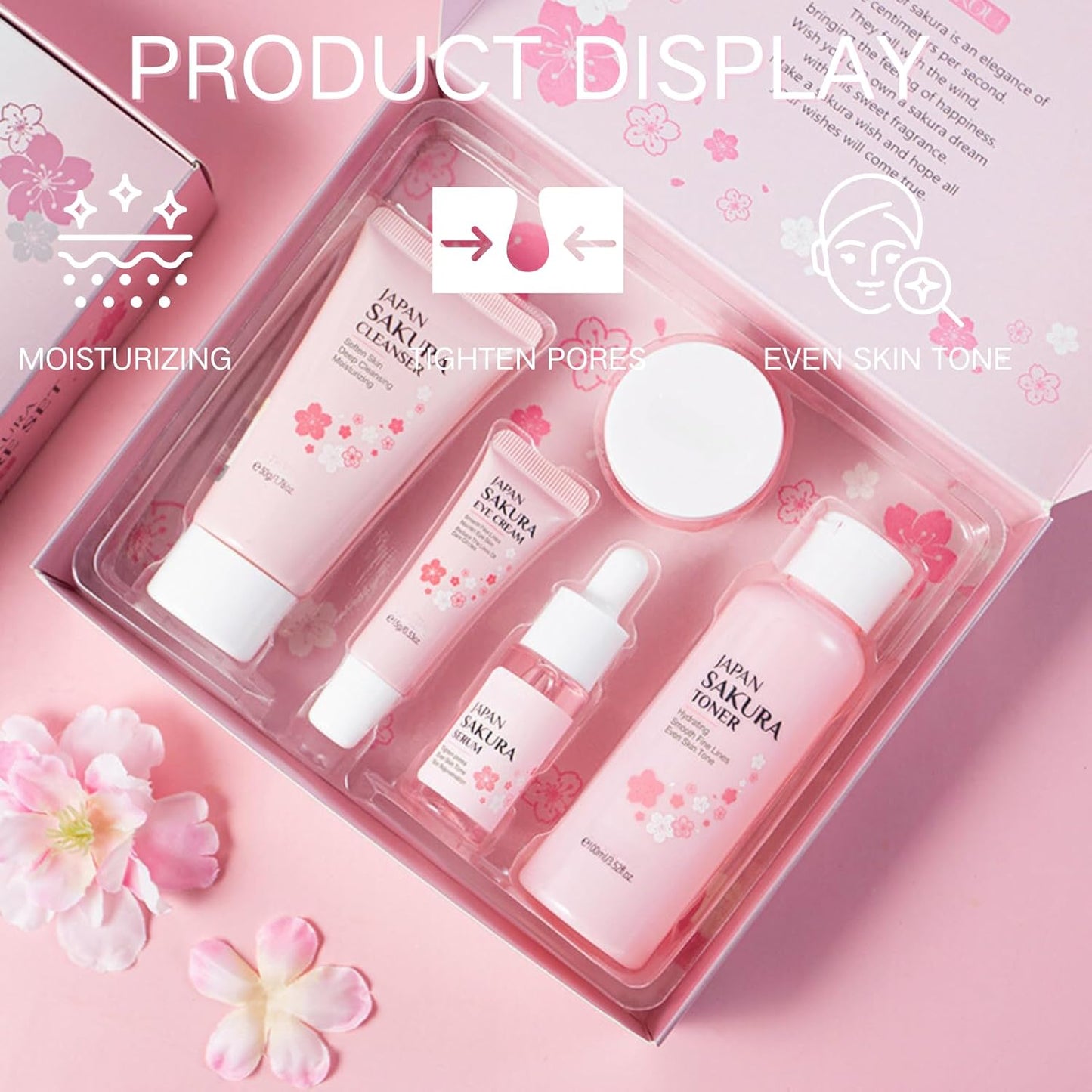 JAPAN SAKURA 5 IN 1 SKIN CARE SET