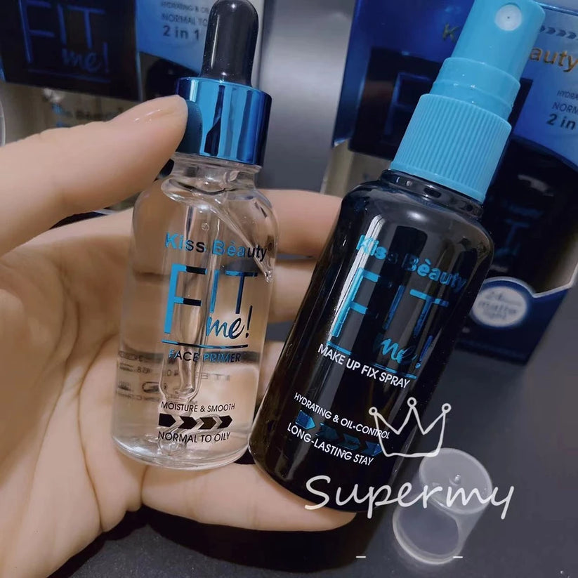 KISS BEAUTY Face Primer & Make-up Fix Spray Set