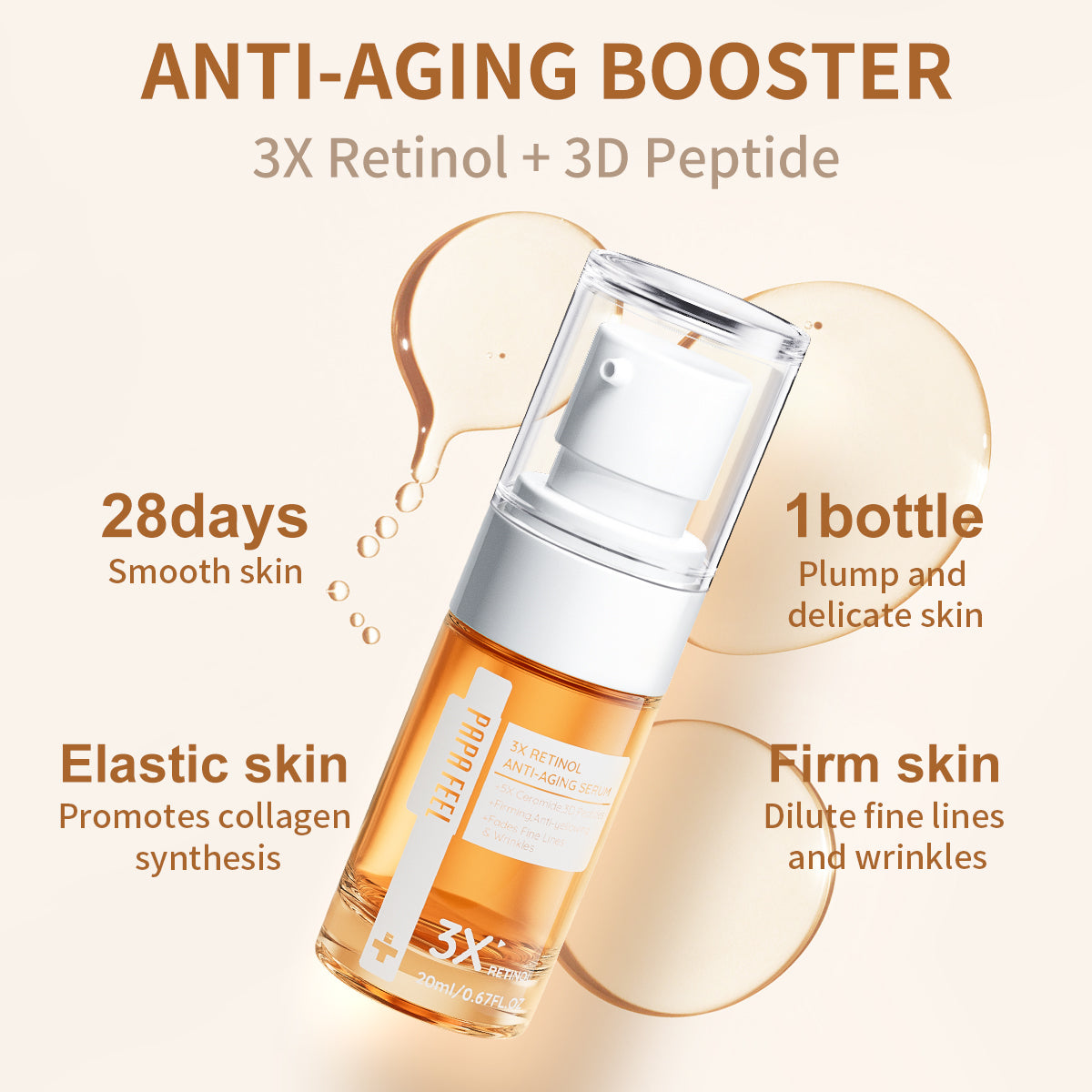 PAPA FEEL 3X Retinol Anti-Aging Serum 20ml