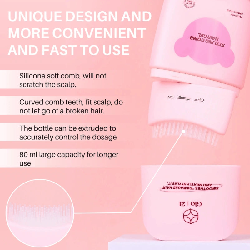 GLO21 Shaping Hair Gel with Styling Comb