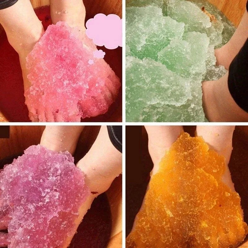 Crystal Mud Foot Bath Jelly Salt for Foot Spa