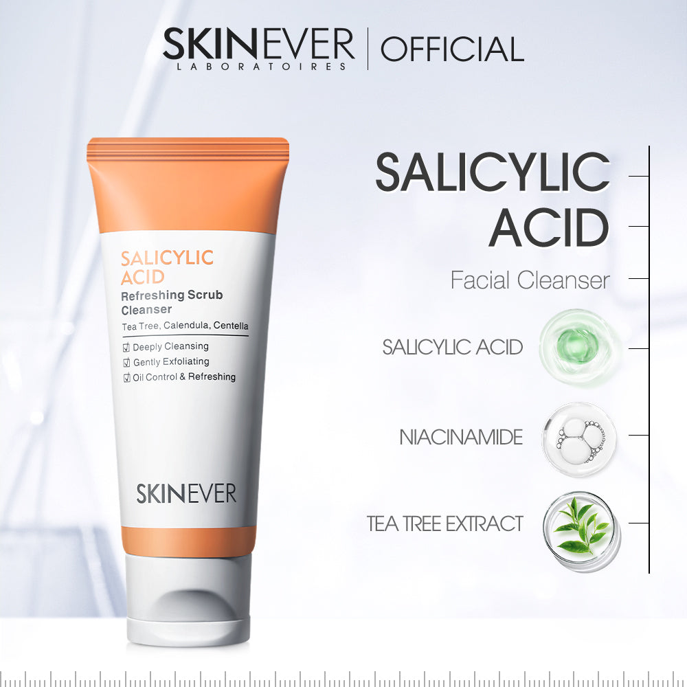 SKINEVER Salicylic Acid Refreshing Scrub Cleanser Face Wash