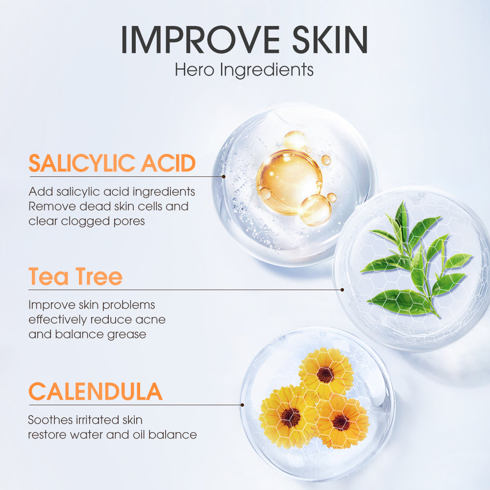 SKINEVER Salicylic Acid Refreshing Scrub Cleanser Face Wash