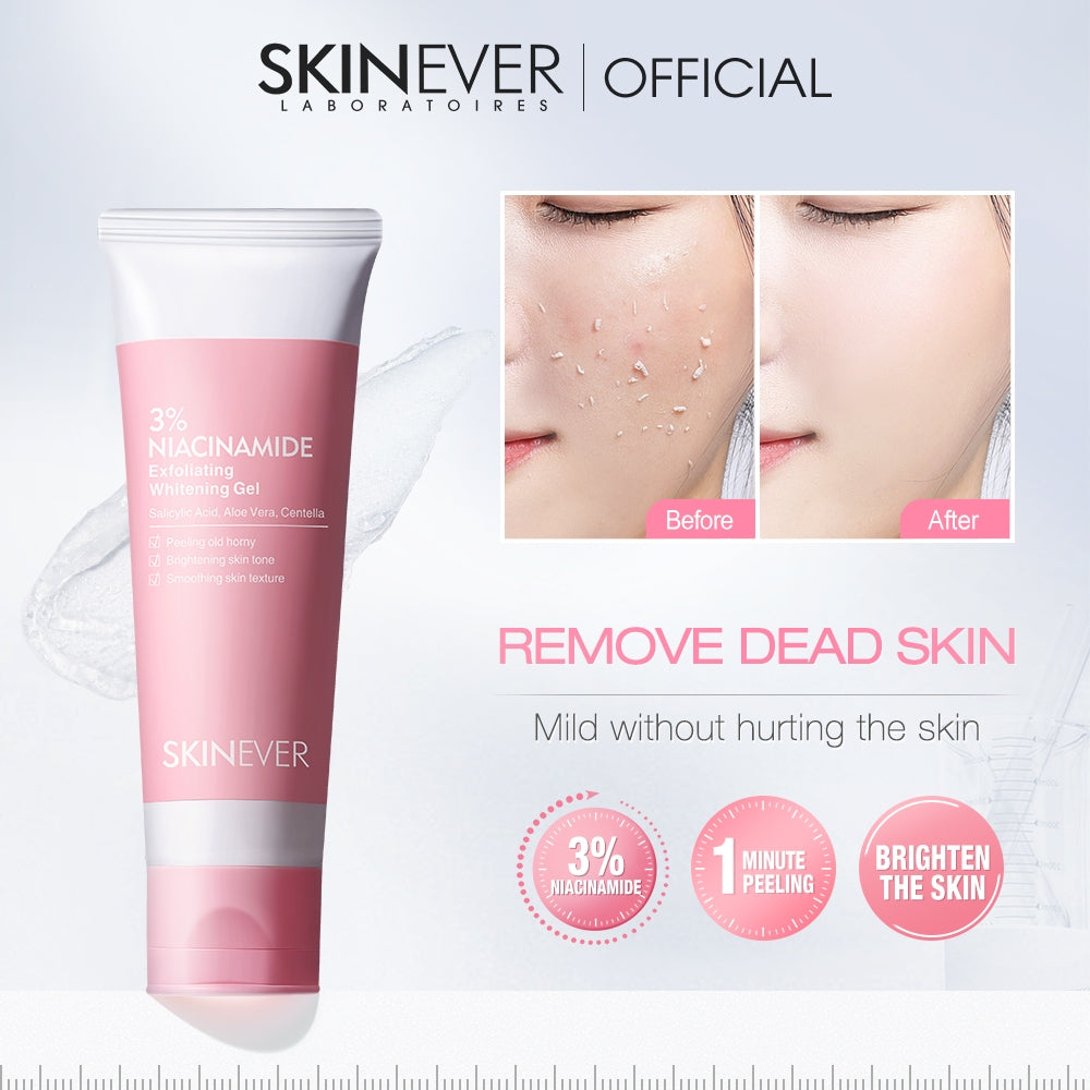 SKINEVER Niacinamide pink Exfoliating Gel Whitening Facial Body