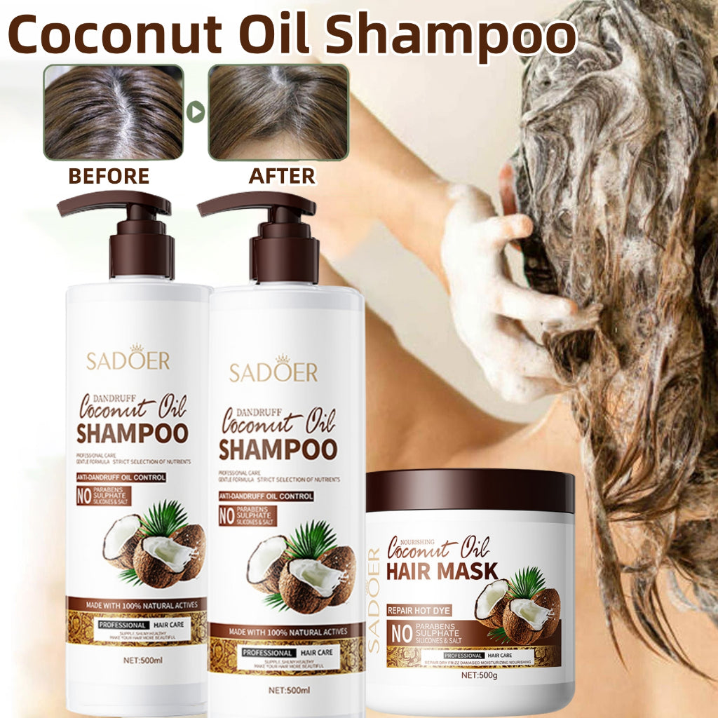 SADOER Coconut Oil Moisturizing Hair Care Dandruff Shampoo