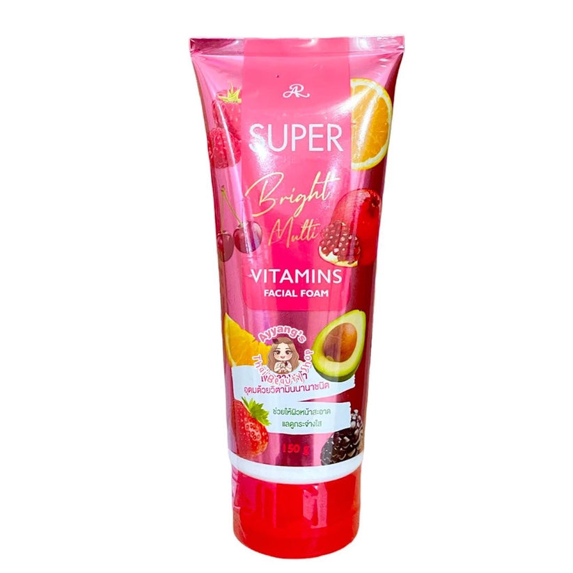 BUY 1 GET1! AR Super Bright Facial Foam – Multi-Vitamin Glow in Every Wash ✨ (Made in Thailand)