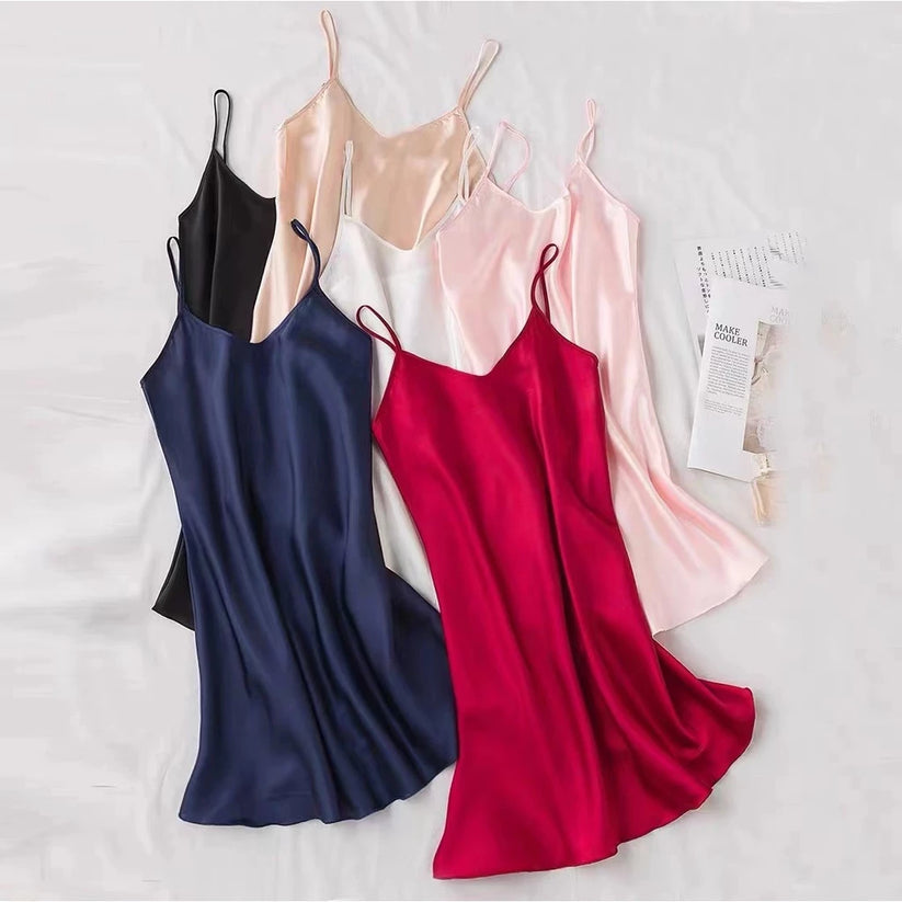 ICE SILK Night Dress – Cool Comfort, Elegant Sleep!