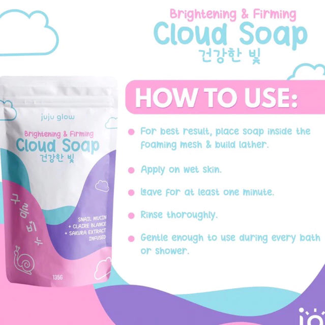 JUJU GLOW Brightening & Firming Cloud Soap