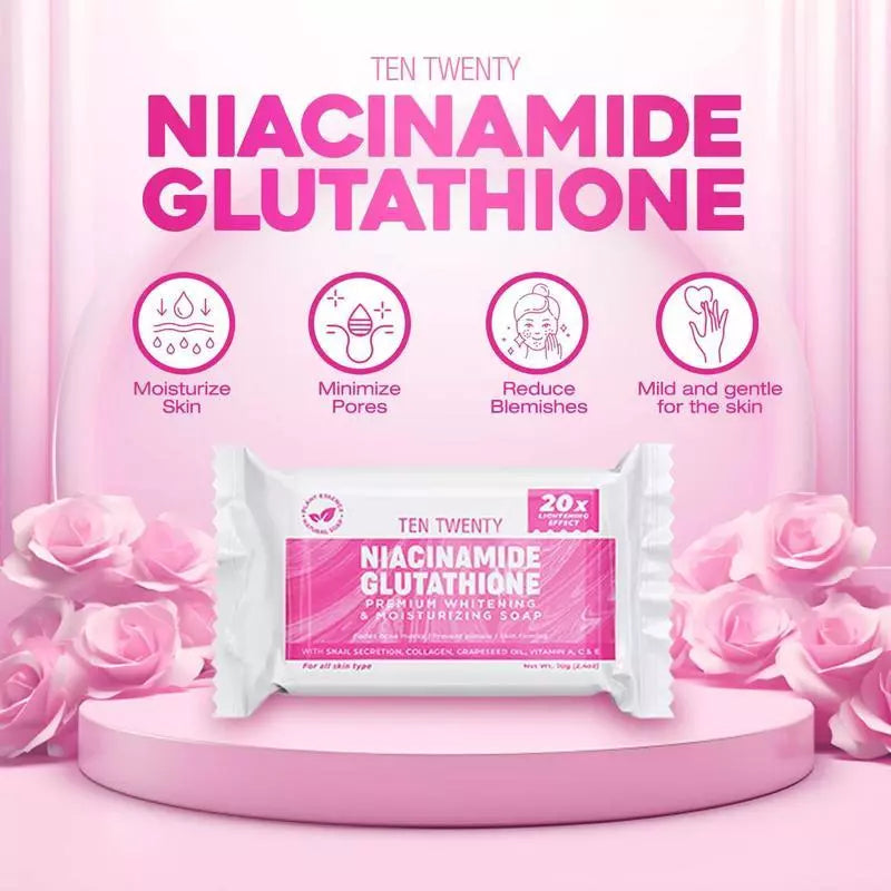 BUY 3 TAKE 1 | TEN TWENTY Niacinamide Glutathione Soap Age of Beauty Ph BUY 3 TAKE 1 | TEN TWENTY Niacinamide Glutathione Soap Age of Beauty Ph