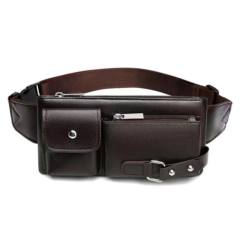 Men's Leather Waist/Chest Bag
