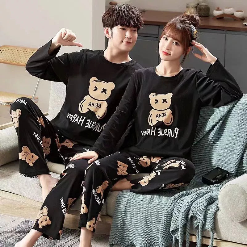 Couple Terno Pajama – Sleep in Style, Together in Comfort 💕