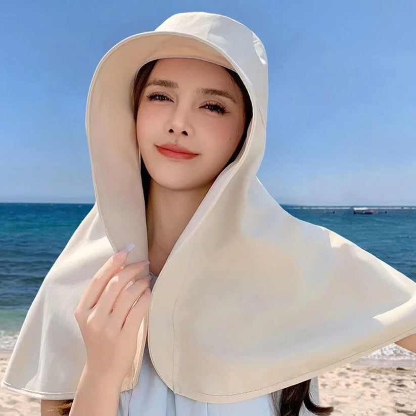 Wide Brim Shawl Hat Sun Protection