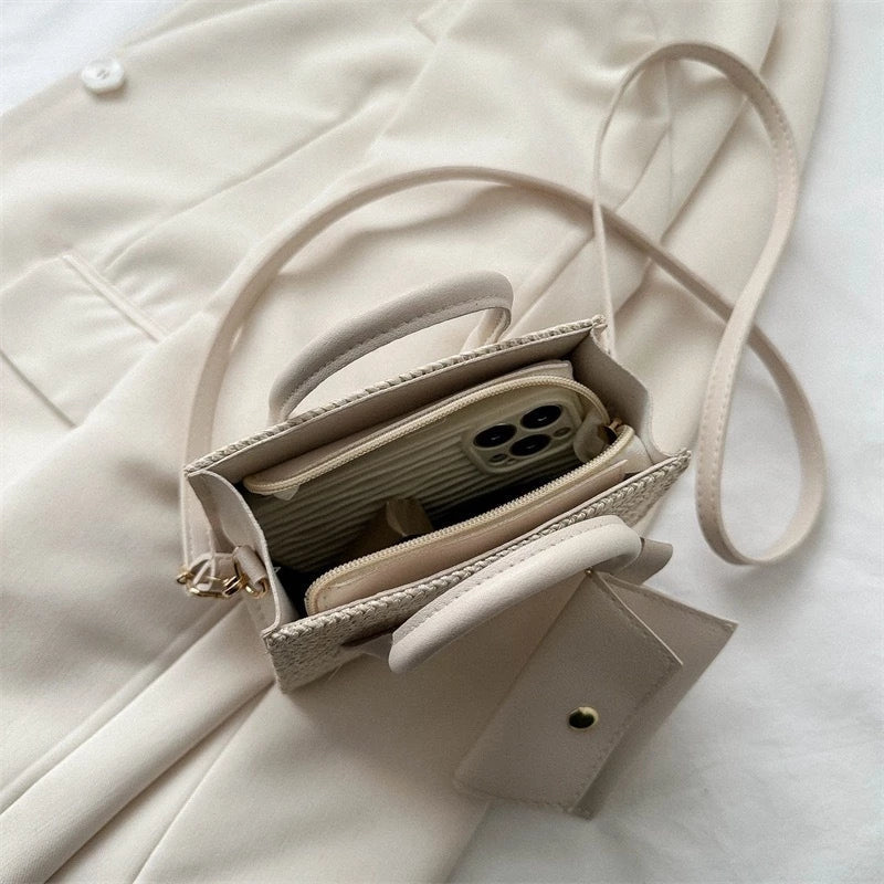 2-IN-1 Woven Sling Bag & Wallet Set