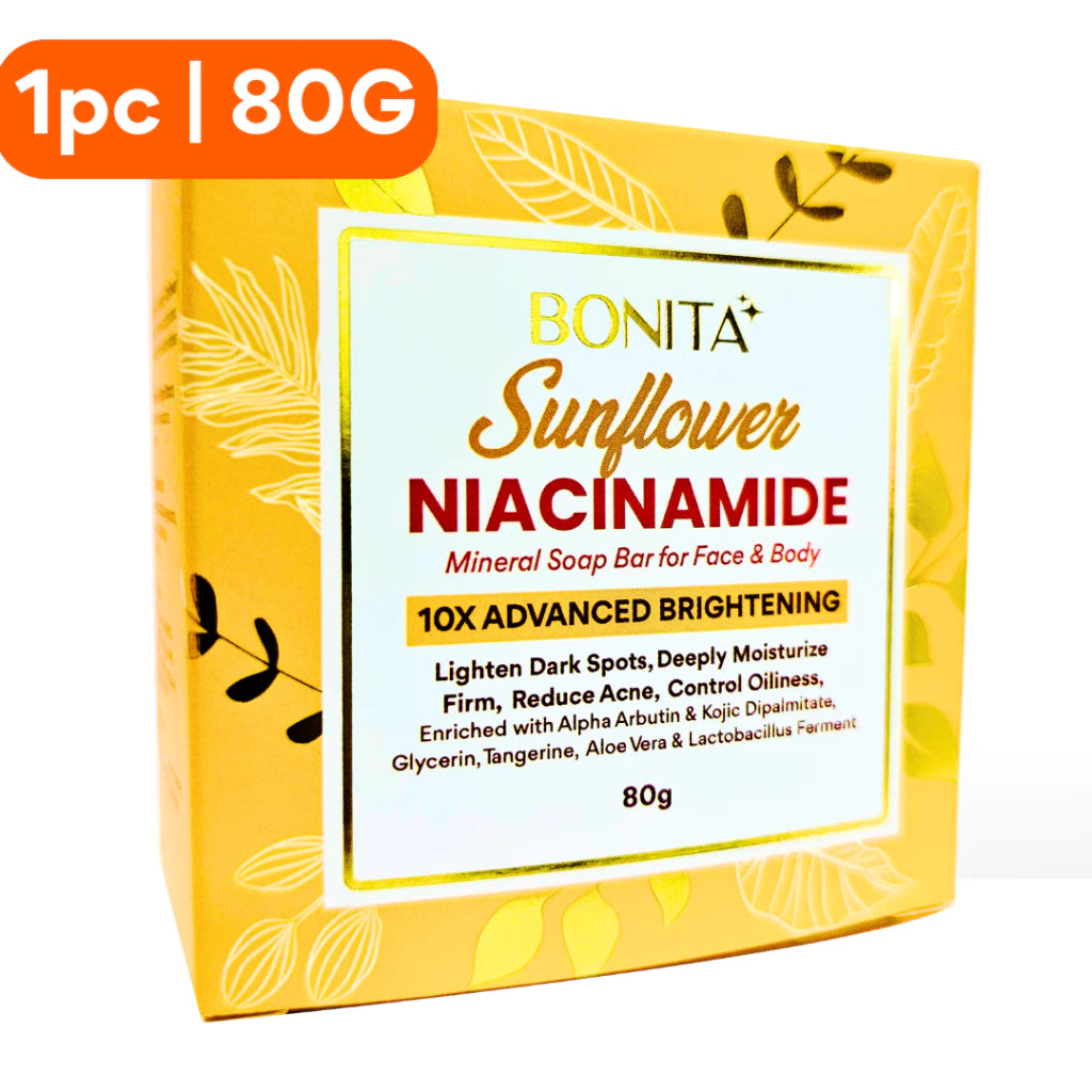 BONITA Himalayan Salt & Sunflower Niacinamide Soap Bar 80g
