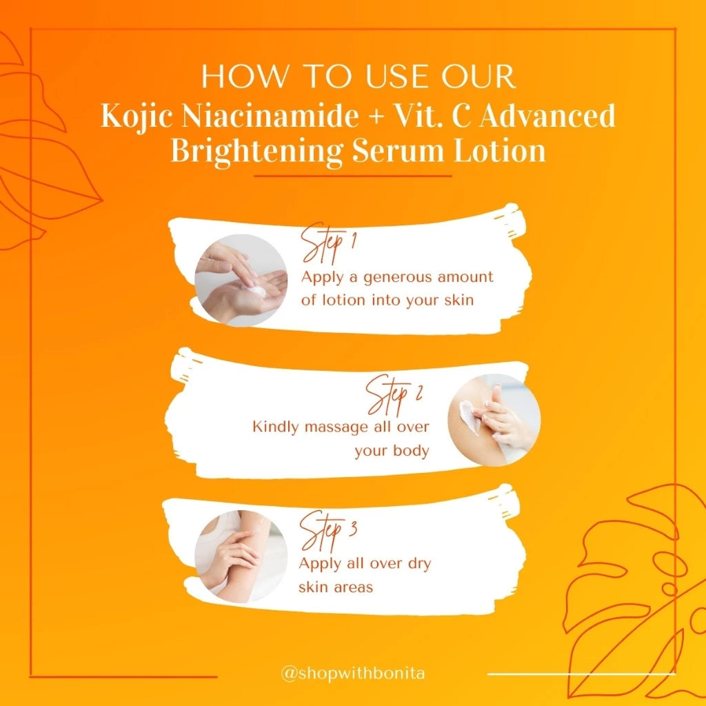 BONITA Kojic Niacinamide Vitamin C Advanced Brightening Serum Lotion 330ml