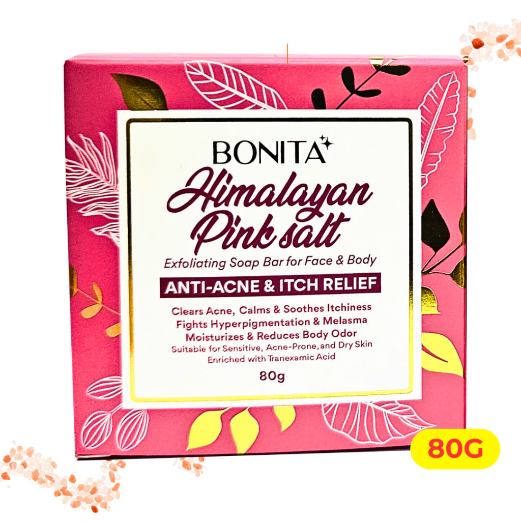 BONITA Himalayan Salt & Sunflower Niacinamide Soap Bar 80g