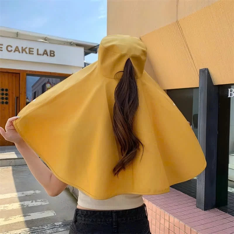 Wide Brim Shawl Hat Sun Protection
