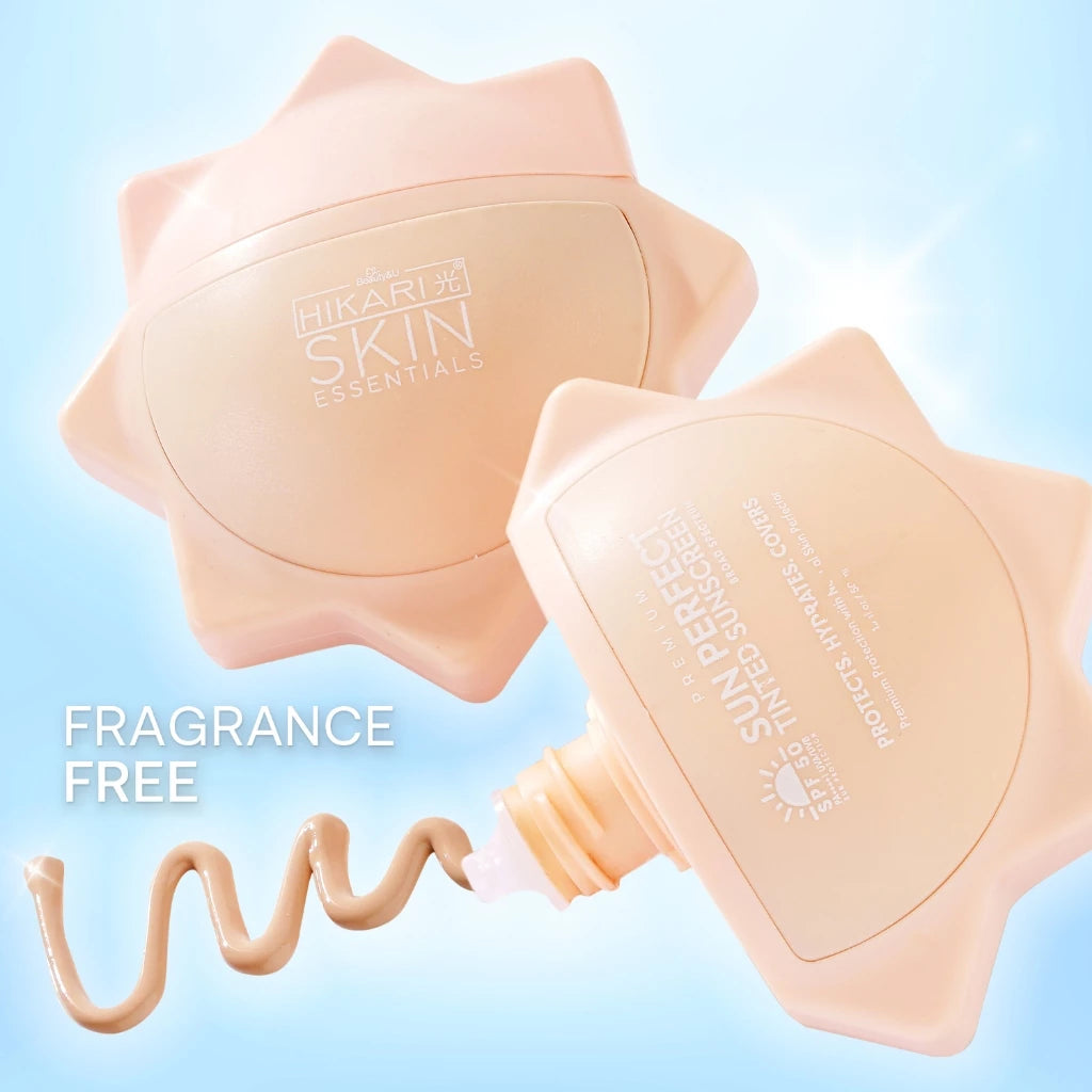 HIKARI Tinted Sunscreen Premium Sun Perfect Broad Spectrum SPF50 PS++++ UVA/UVB