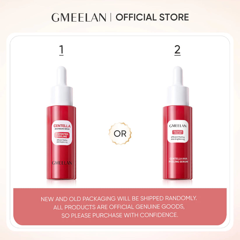 GMEELAN Centella AHA Peeling Serum 5X vC Brightening Exfoliating Even Skin Tone Facial Serum