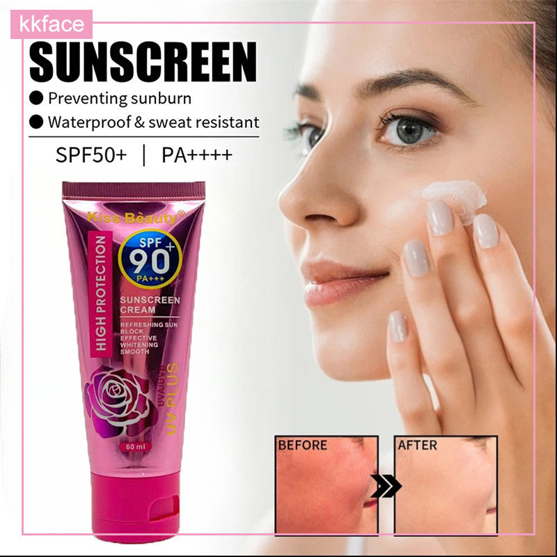 Kiss Beauty SPF90+++ Sunscreen Cream High Protection UV PLUS 60ml