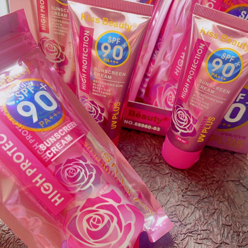 Kiss Beauty SPF90+++ Sunscreen Cream High Protection UV PLUS 60ml