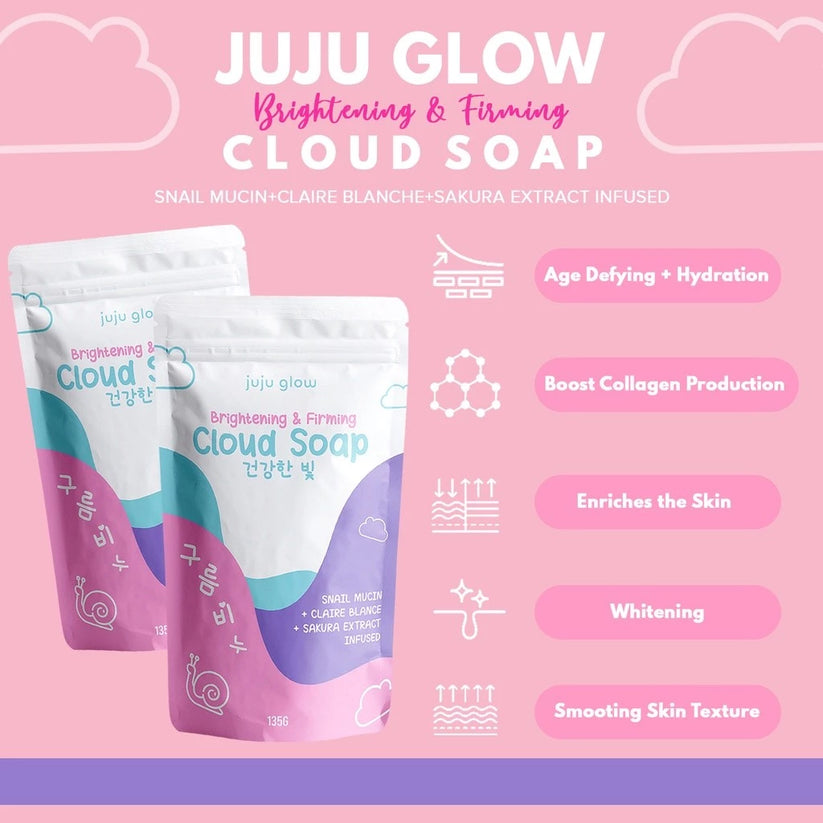 JUJU GLOW Brightening & Firming Cloud Soap
