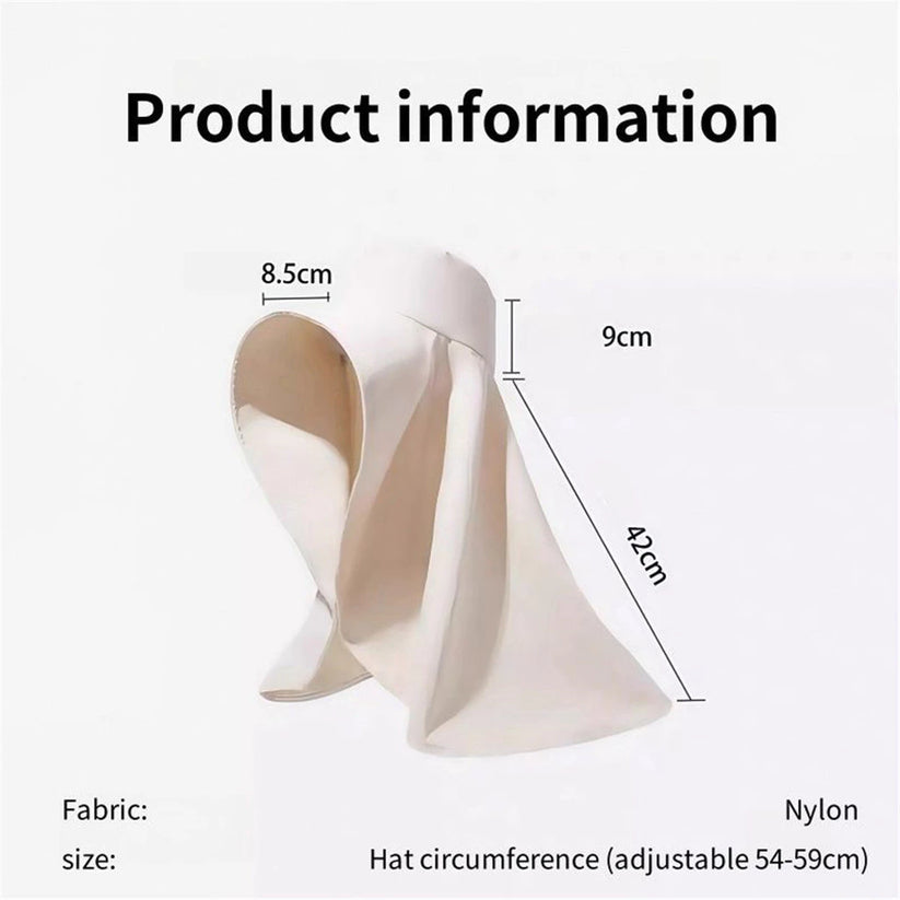 Wide Brim Shawl Hat Sun Protection