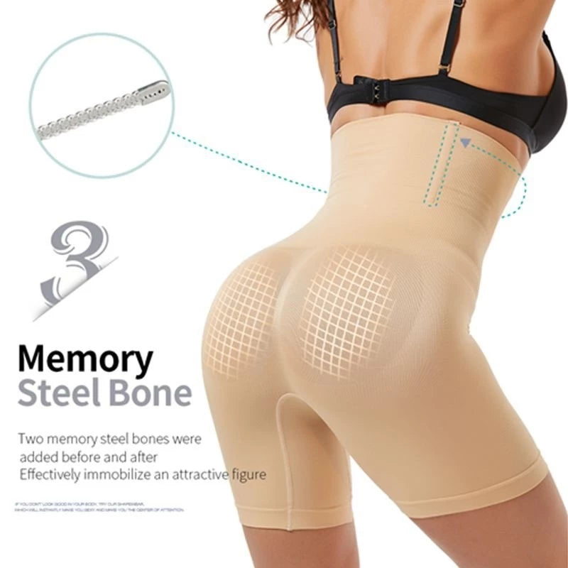 Seamless High Waist Body Shaper Shorts