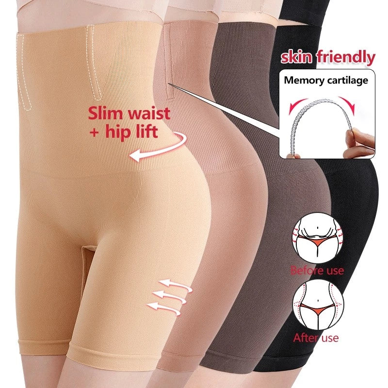 Seamless High Waist Body Shaper Shorts