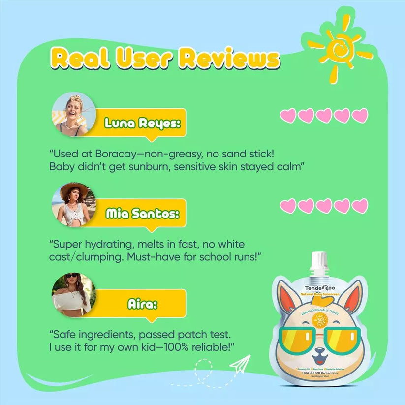Tenderoo Natural Baby Sunscreen SPF50+PA+++ 50ml