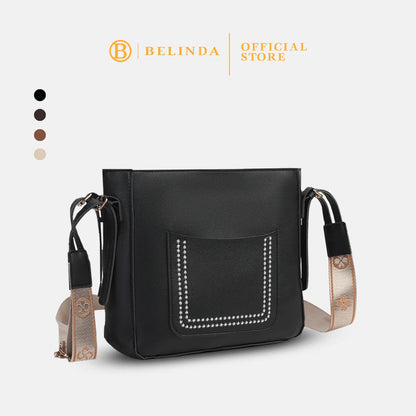 Classic Square Crossbody Bag with Front Pocket