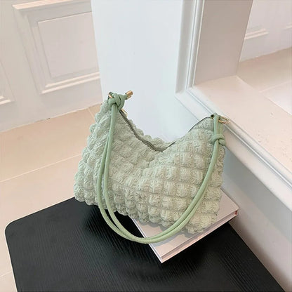 Soft Pleated Bubble Bag