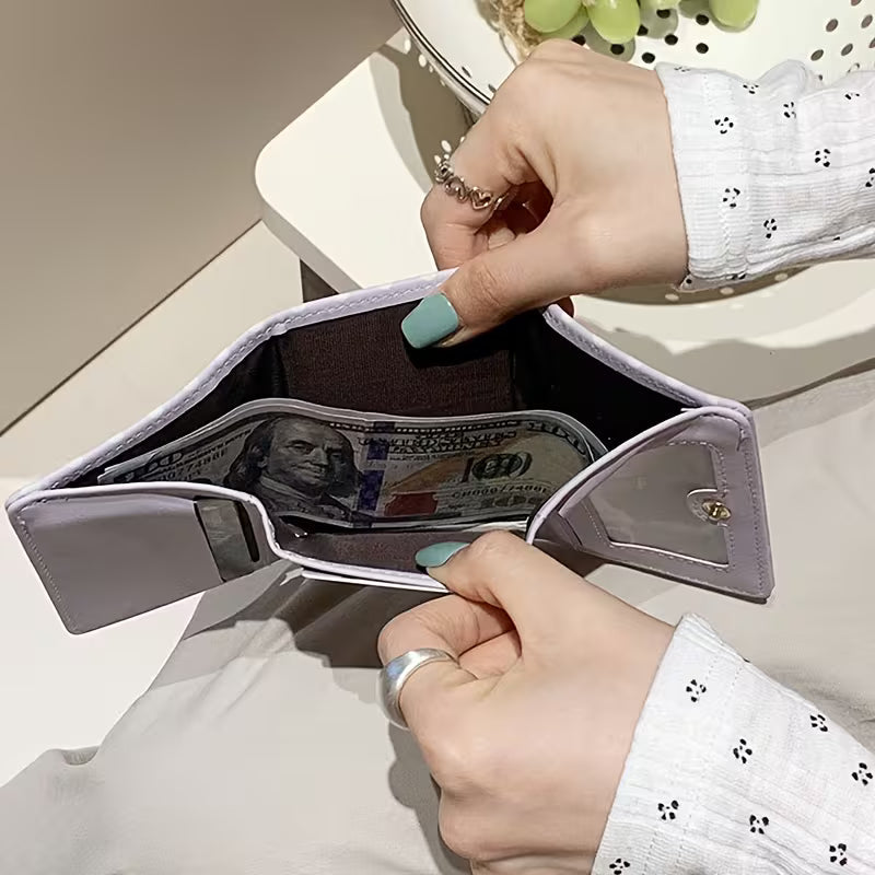 Cute Ribbon Polka Dot Mini Wallet
