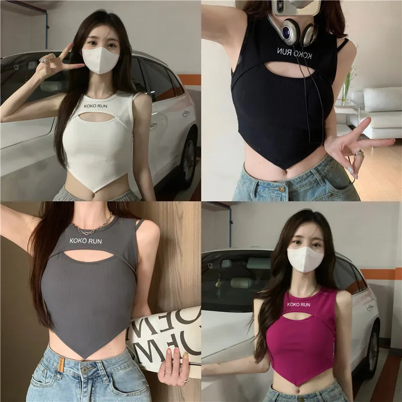 Summer Street Sleeveless Croptop with Pad