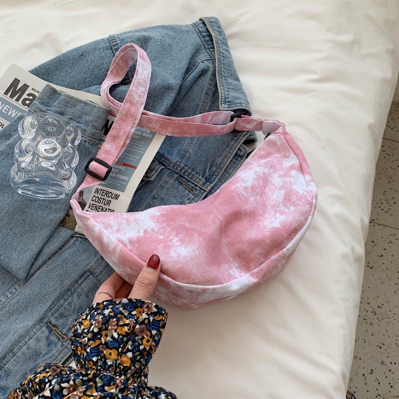 Tie-Dye Dumpling Sling Bag