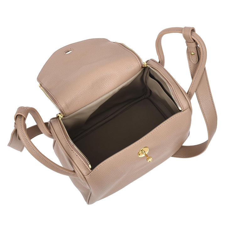 Classic Curved Flap Sling Bag