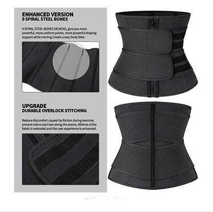 Double Belt Waist Trainer Corset for Men & Women