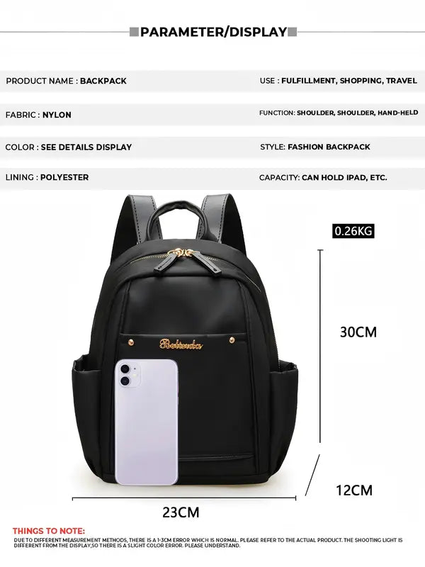 Casual Waterproof Nylon Backpack
