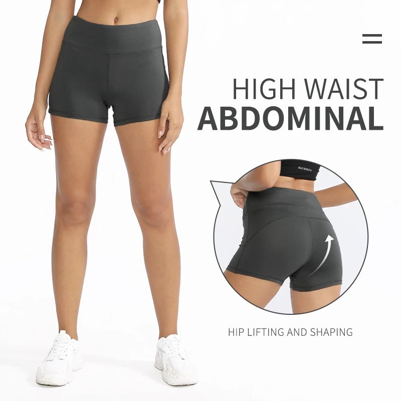 High Waist Compression Shorts for Women