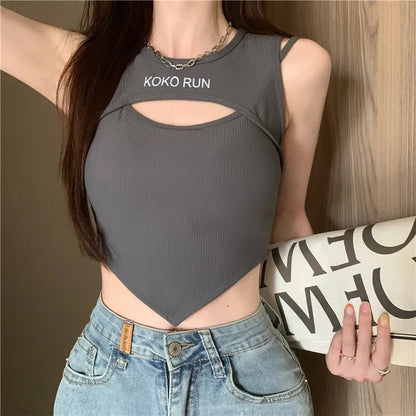 Summer Street Sleeveless Croptop with Pad