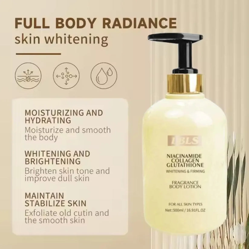 LBLS Niacinamide Whitening SPF 90+ PA+++ & Niacinamide Collagen Glutathione Body Lotion