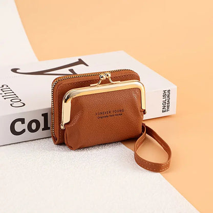 Women's Elegant Card Holder Wallet with Detachable Coin Purse