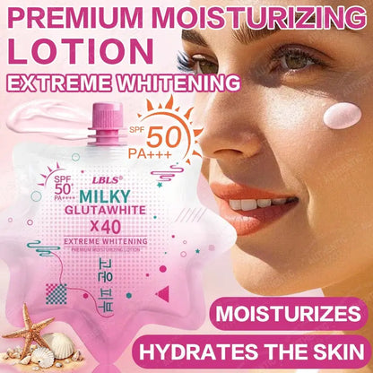 LBLS Milky Gluta White X40 SPF50 PA+++ Extreme Whitening Sunscreen 50ml