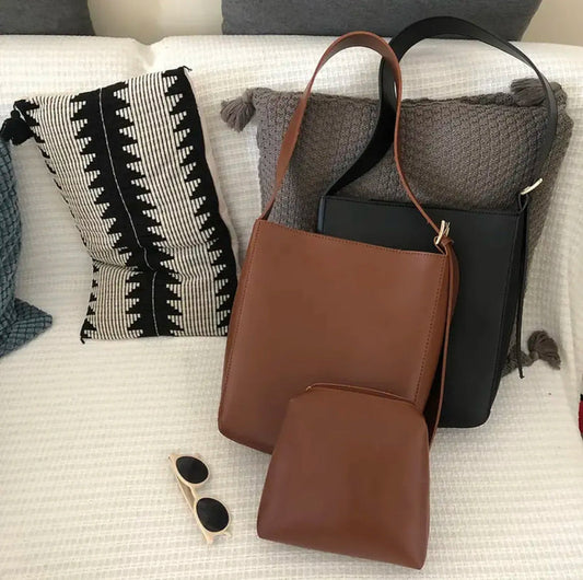 2 IN 1 Retro Bucket Bag