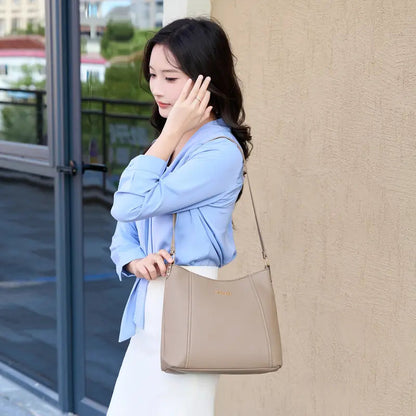 Minimalist PU Leather Shoulder Bag